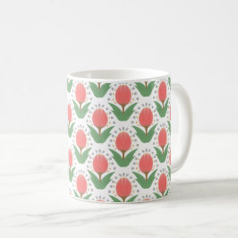 Caneca De Café Cheerful Tulips Ceramic Mug