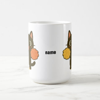 Caneca De Café Cheering Black Cat