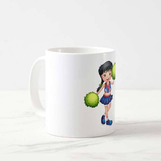 Caneca De Café Cheerleader Girl (Frente Esquerda)