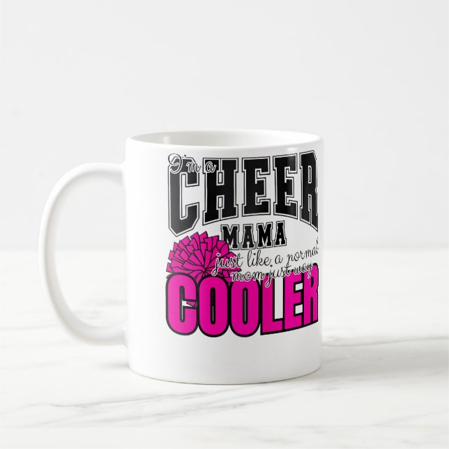 Caneca De Café Cheerleading Mom Cheerleader Cheer Mom (Esquerda)