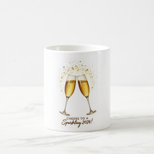 Caneca De Café Cheers to Sparkling 2026 Mug (Centro)