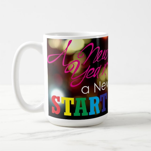 Caneca De Café Cheers to the New Year – Celebration Mug (Esquerda)