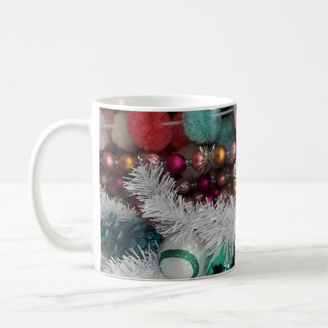 Caneca De Café Cheery Christmas Garland Mug (Esquerda)