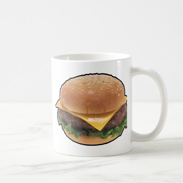 Caneca De Café Cheeseburger (Direita)