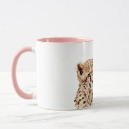 Caneca De Café Cheetah Face Personalizada