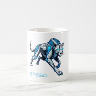 Caneca De Café Cheetah Futurista