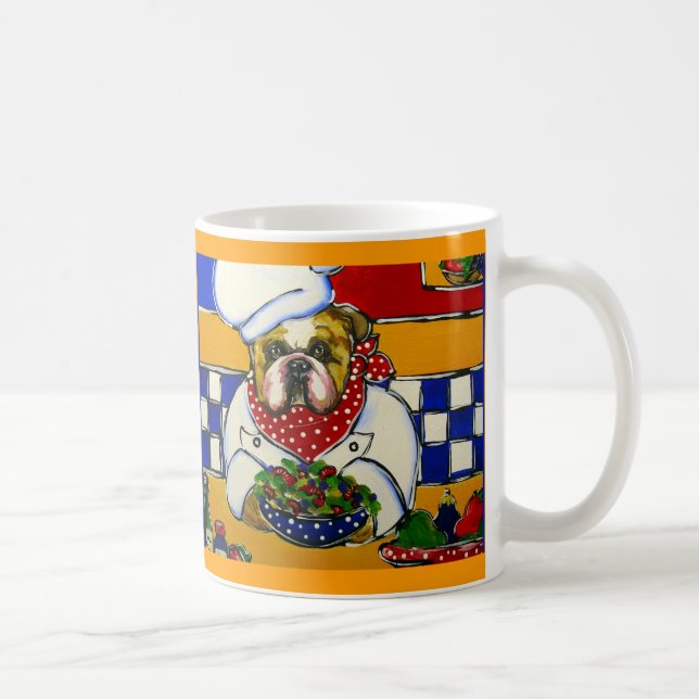 Caneca De Café Chef Bulldog (Direita)