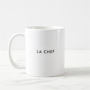 Caneca De Café Chef   Chefe   Mug de café francês personalizado