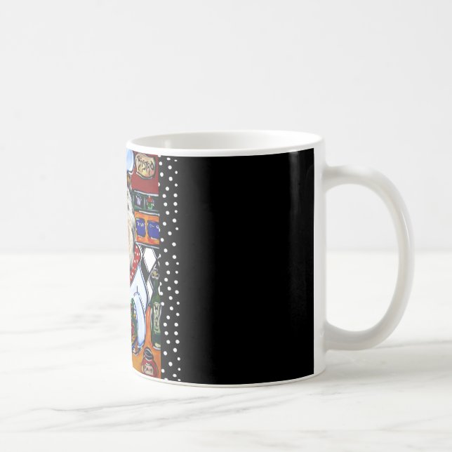 Caneca De Café Chef Collie (Direita)