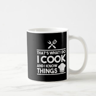 Caneca De Café Chef de Cozinha É Isso Que Eu Faço Eu Cozinho e Se