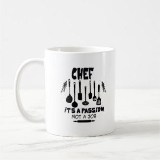 Caneca De Café Chef é uma paixão, não um trabalho