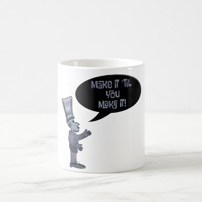 Caneca De Café Chef faça até conseguir.  (Centro)