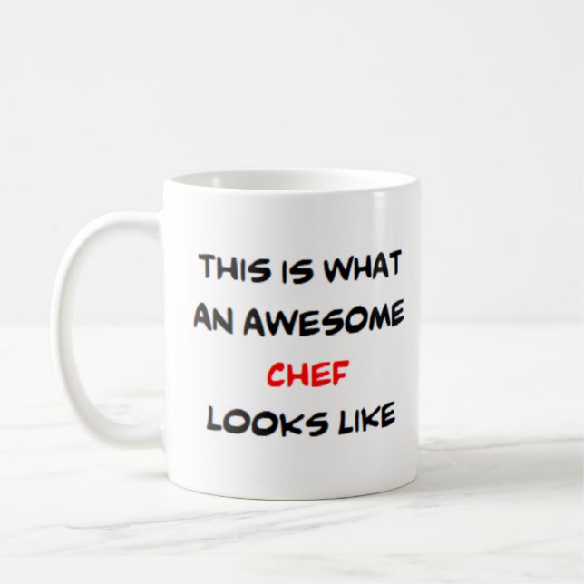 Caneca De Café chef, incrível (Esquerda)