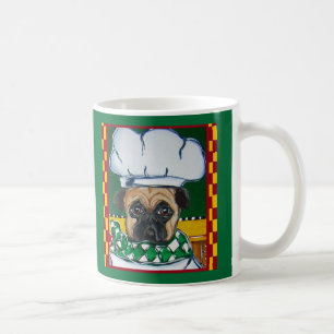 Caneca De Café Chef Irlandês Pug
