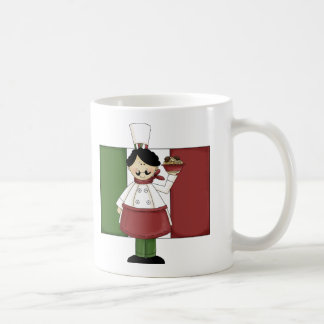 Caneca De Café Chef Italiano - Personalizável