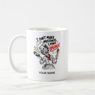 Caneca De Café Chef Louco Divertido – Humor Culinário Personaliza