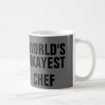 Caneca De Café Chef Okayest<br><div class="desc">Chef Okayest</div>