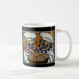Caneca De Café Chef Pug