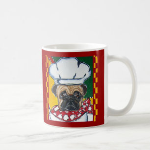 Caneca De Café Chef Pug