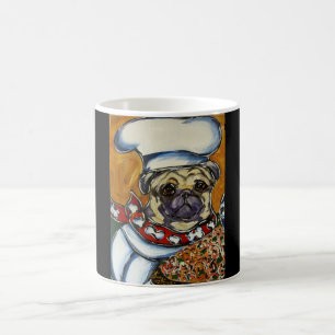 Caneca De Café Chef Pug