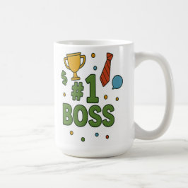Caneca De Café Chefe #1 - Apreciação Divertida e Negrito