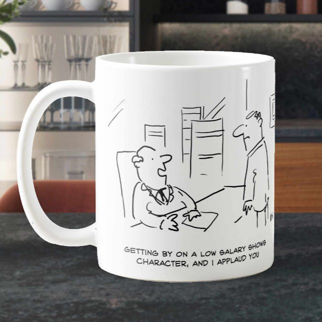 Caneca De Café Chefe Aplaude Trabalhador para Gerenciamento com S (Criador carregado)