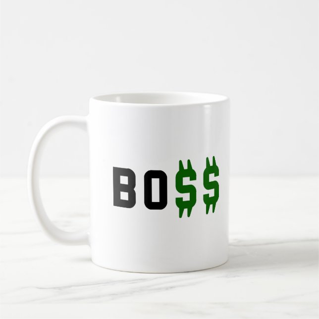 Caneca De Café Chefe, Bo$$ (Esquerda)