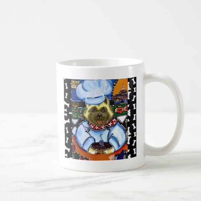 Caneca De Café chefe de Akita (Direita)