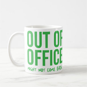 Caneca De Café Chefe de Colaborador Engraçado Fora do Escritório
