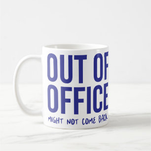 Caneca De Café Chefe de Colaborador Engraçado Fora do Escritório