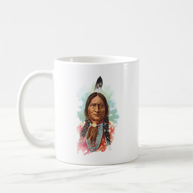 Caneca De Café Chefe de Hunkpapa Sioux: Assento Bull (Esquerda)