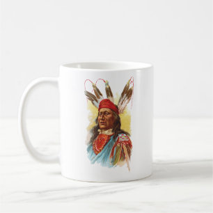 Caneca De Café Chefe de Sioux do Pawnee: Urso de pressa