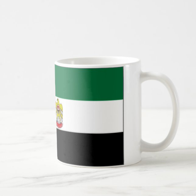 Caneca De Café Chefe de United Arab Emirates da bandeira de (Direita)