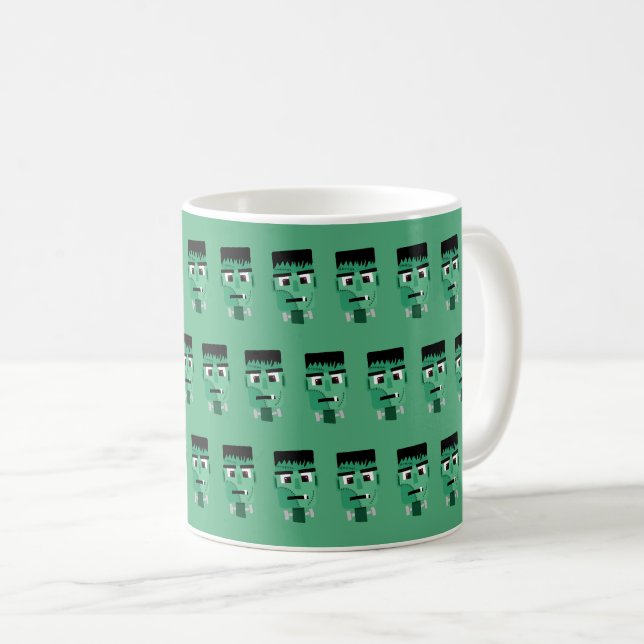 Caneca De Café Chefe do Monstro do Frankenstein (Frente Esquerda)
