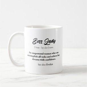 Caneca De Café Chefe Lady Mug - Presente de Mulher Empoderada, Co