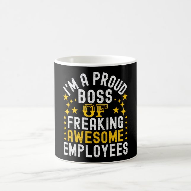 Caneca De Café Chefe Orgulhoso De Empregados Adoráveis (Centro)