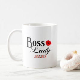 Caneca De Café Chefe Personalizado Lady Mug