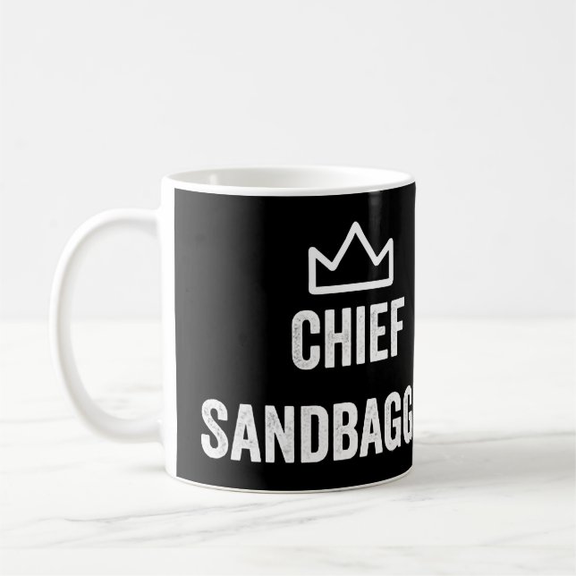 Caneca De Café Chefe Sandbagger Golf Meme BJJ Chess Sandbag (Esquerda)
