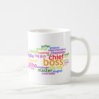 Caneca De Café Chefe Wordle