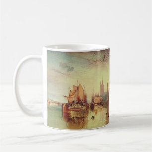 Caneca De Café Chegada de um Barco a Vapor por Joseph Turner