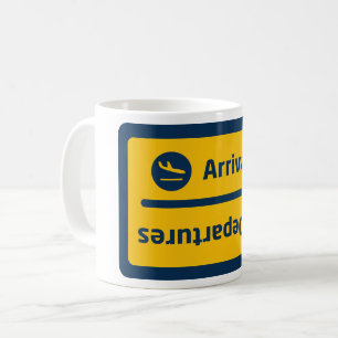 Caneca De Café Chegadas/partidas