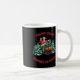 Caneca De Café Chegando Aos Papais noeis Urbanos Trump 2024 Xmas
