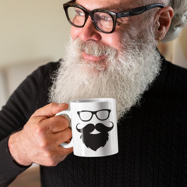 Caneca De Café Cheio Cultivou Homem-Barba Engraçado (Criador carregado)