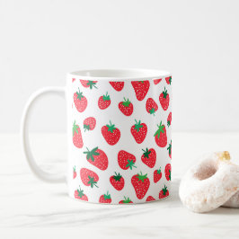 Caneca De Café Cheio de Morangos