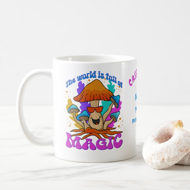 Caneca De Café Cheio do costume mágico (Com Donut)