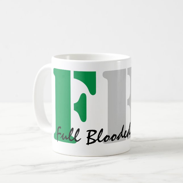 Caneca De Café CHEIO do FBI inundado em italiano (Frente Esquerda)