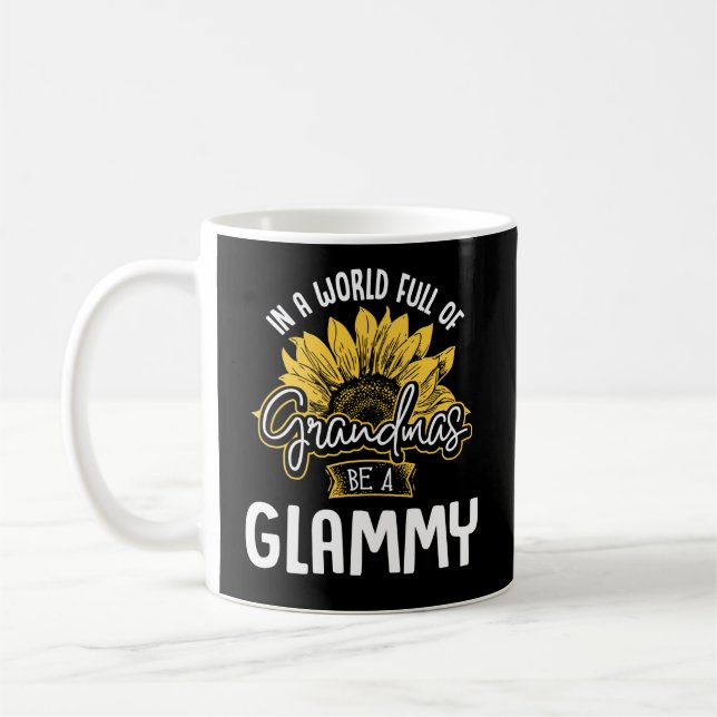 Caneca De Café Cheio Mundial De Avós Seja Um Glammy (Esquerda)