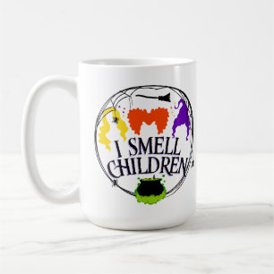 Caneca De Café Cheira a criança com três bruxas