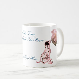 Caneca De Café Cheire Os Rosas Inspirativos