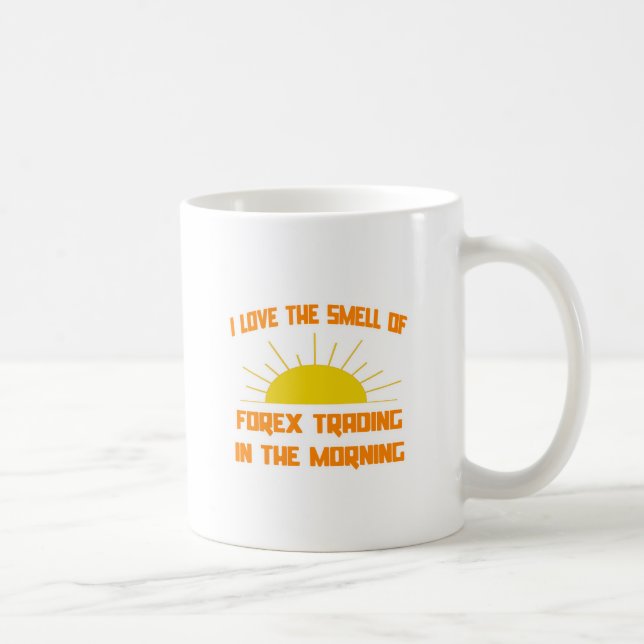 Caneca De Café Cheiro de Forex Trading pela Manhã (Direita)
